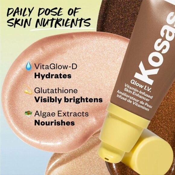 Kosas Radiate Glow I.V. Illuminating Skin Enhancer mini BNIB - Picture 6 of 11